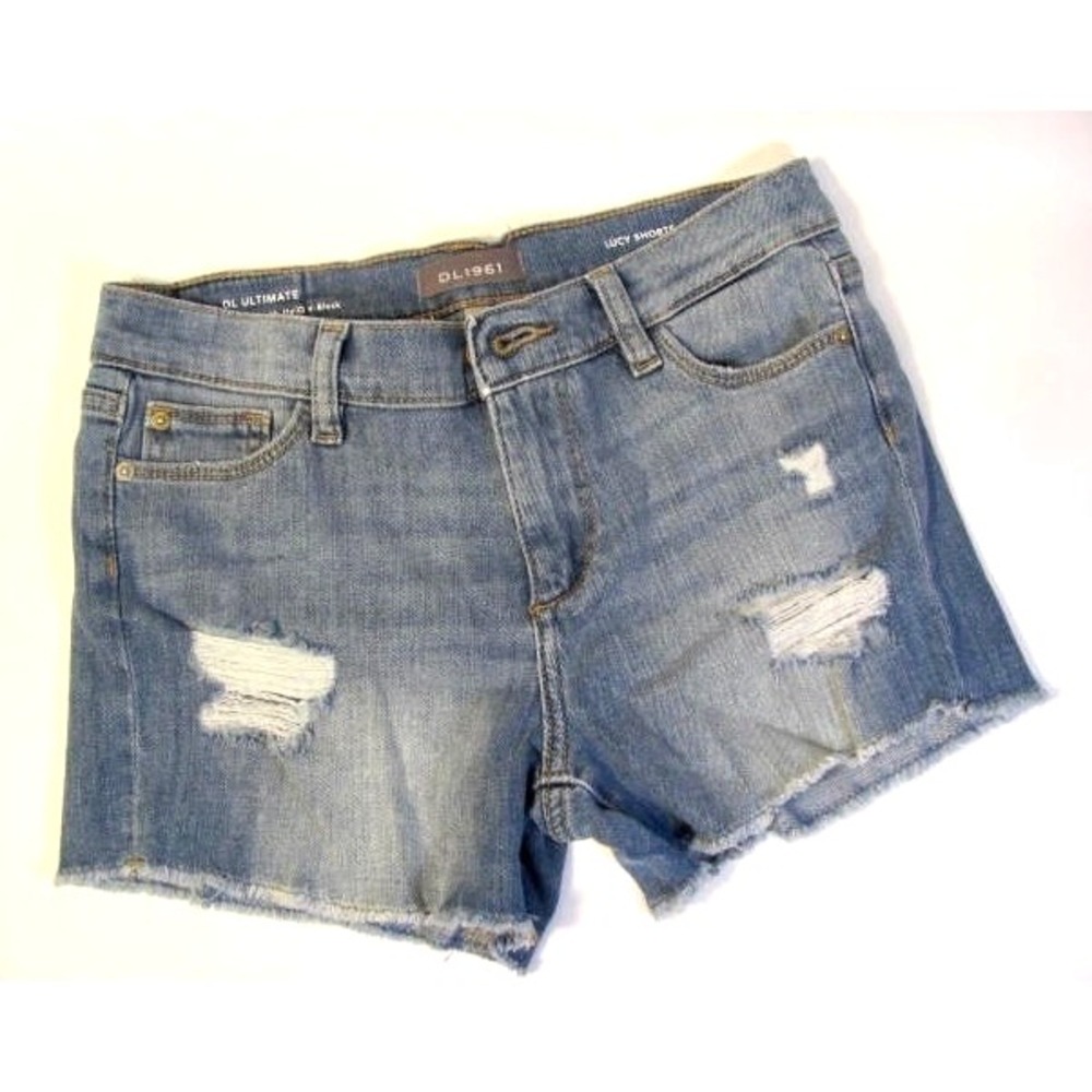 DL1961 Lucy Shorts Girl's size 12 Distressed Denim